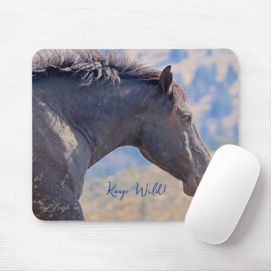 Hou Wild. Wild Horse Mousepad Muismat (Met muis)