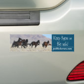 Hou ze in de natuur bumpersticker (Op auto)