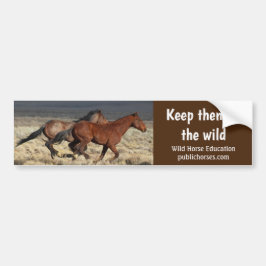 Hou ze in de natuur bumpersticker