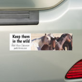 Hou ze in de natuur bumpersticker (Op auto)