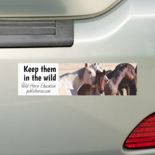 Hou ze in de natuur bumpersticker (Op auto)