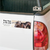 Hou ze in de natuur bumpersticker (Op Truck)