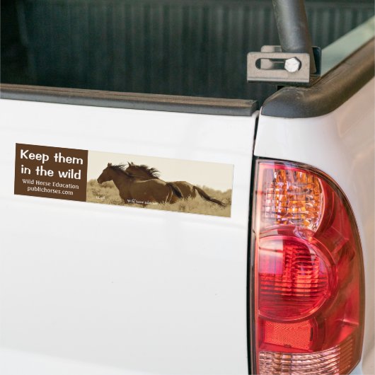 Hou ze in de natuur bumpersticker (Op Truck)