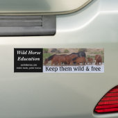 Hou ze vrij en vrij bumpersticker (Op auto)
