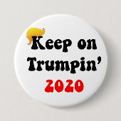 HOUD 2020 OP TRUMPIN!!!  GREAT HAIR DAY BUTTON #1 (Voorkant)