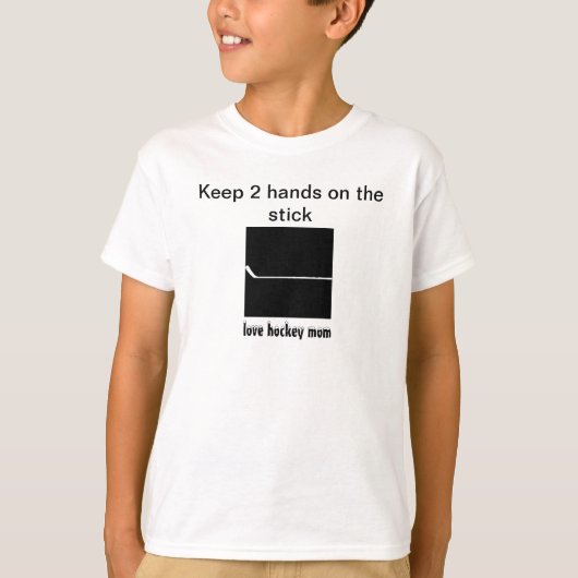 Houd 2 handen op de stok t-shirt (Voorkant)