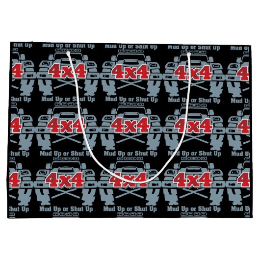 Houd 4x4 uit de weg gedempt of sluit groot cadeauzakje (Achterkant)