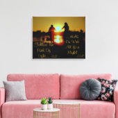 Houd aan het licht canvas afdruk (Insitu (Woonkamer))