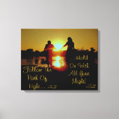 Houd aan het licht canvas afdruk (Voorkant)