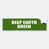 HOUD AARDE GROEN BUMPERSTICKER (Voorkant)
