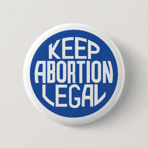 Houd Abortion Legal Pro-Choice Sticker Ronde Button 5,7 Cm