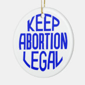 Houd abortus legaal keramisch ornament (Links)