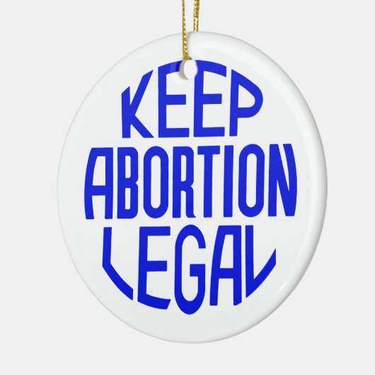 Houd abortus legaal keramisch ornament (Links)