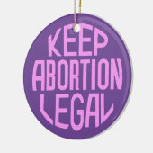 Houd abortus legaal keramisch ornament (Links)