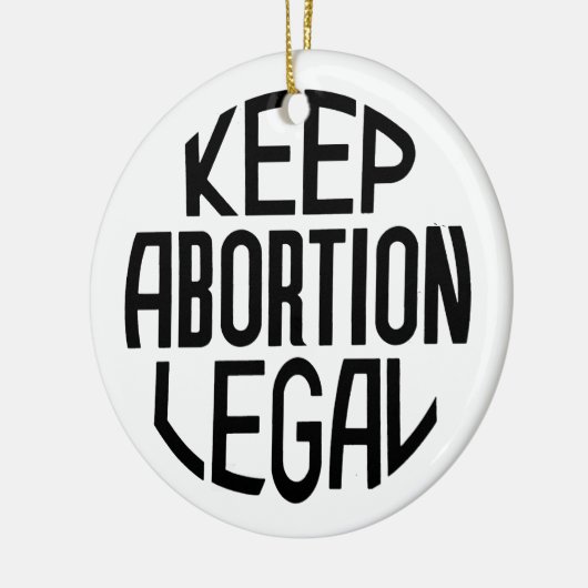 Houd abortus legaal keramisch ornament (Links)