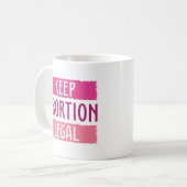 Houd abortus legaal koffiemok (Voorkant links)