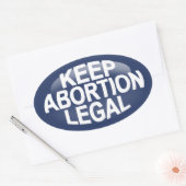 Houd abortus legaal ovale sticker (Envelop)