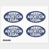Houd abortus legaal ovale sticker (Vel)