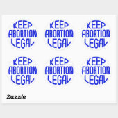 Houd abortus legaal ronde sticker (Vel)