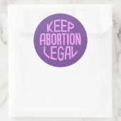 Houd abortus legaal ronde sticker (Tas)