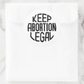 Houd abortus legaal ronde sticker (Tas)