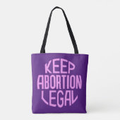 Houd abortus legaal tote bag (Achterkant)