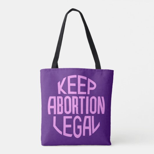 Houd abortus legaal tote bag (Achterkant)