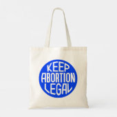 Houd abortus legaal tote bag (Achterkant)