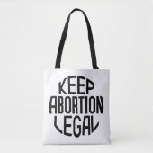 Houd abortus legaal tote bag (Voorkant)