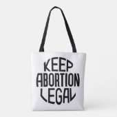 Houd abortus legaal tote bag (Achterkant)