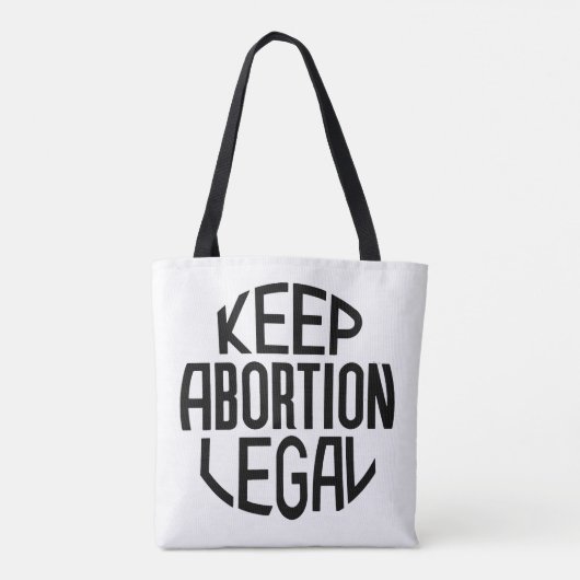 Houd abortus legaal tote bag (Achterkant)