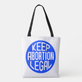 Houd abortus legaal tote bag (Achterkant)