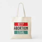 Houd abortus legaal tote bag (Achterkant)