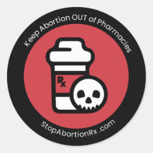 "Houd abortus uit" 2-inch Sticker StopAbortionRx