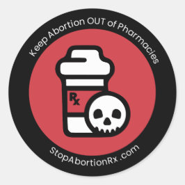 "Houd abortus uit" 2-inch Sticker StopAbortionRx