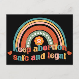 Houd abortus veilig en legaal briefkaart