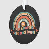 Houd abortus veilig en legaal ornament (voorkant)