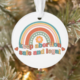 Houd abortus veilig en legaal ornament