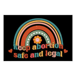 Houd abortus veilig en legaal perfect poster