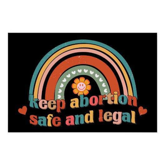 Houd abortus veilig en legaal perfect poster (Voorkant)