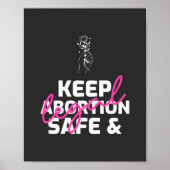 Houd abortus veilig en legaal poster (Voorkant)
