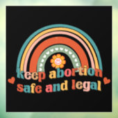 Houd abortus veilig en legaal raamsticker (Vel 3)