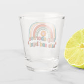 Houd abortus veilig en legaal shot glas (Achterkant)