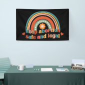 Houd abortus veilig en legaal spandoek (Beurs)