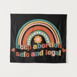 Houd abortus veilig en legaal wandkleed