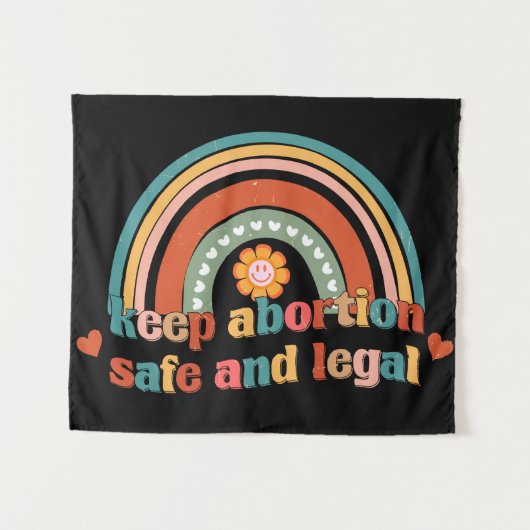 Houd abortus veilig en legaal wandkleed (Voorkant (horizontaal))