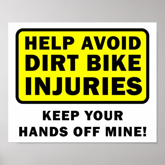 Houd Af Van Mijn Dirtbike Grappige Poster (Voorkant)