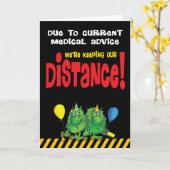 houd afstand kaart (Gele Bloem)