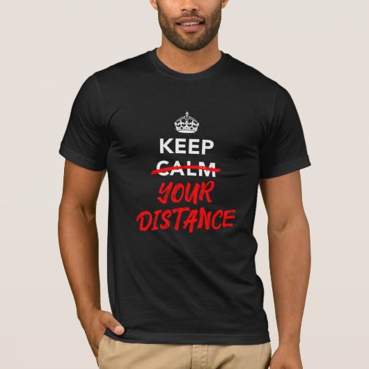 Houd Afstand T-shirt (Voorkant)