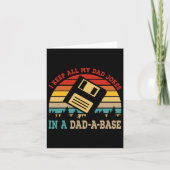 Houd al mijn vader grappen in een vader-a-base vad kaart (Voorkant)